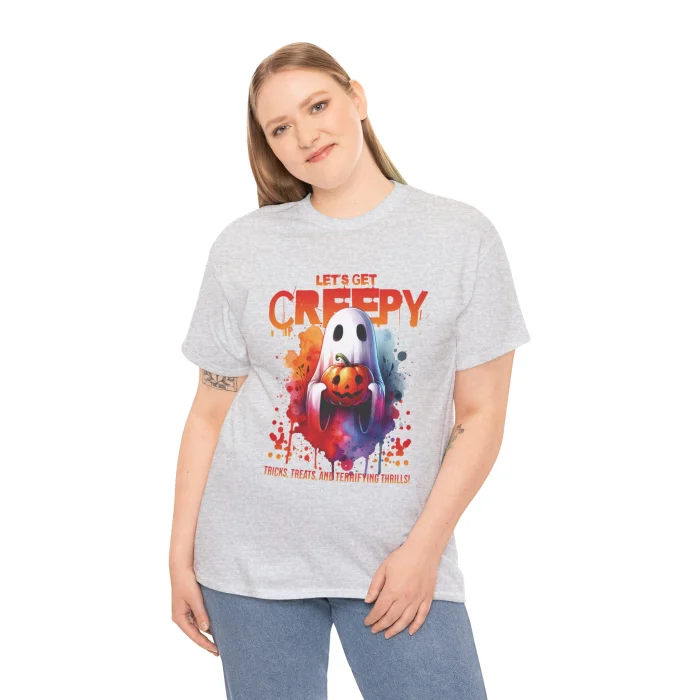 T-shirt z nadrukiem Let's Get Creepy