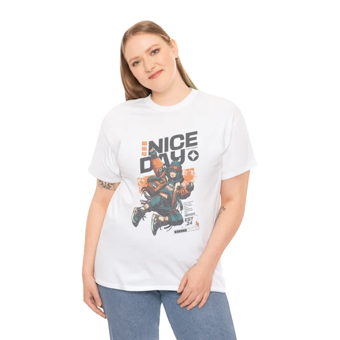 T-shirt z nadrukiem Nice Day