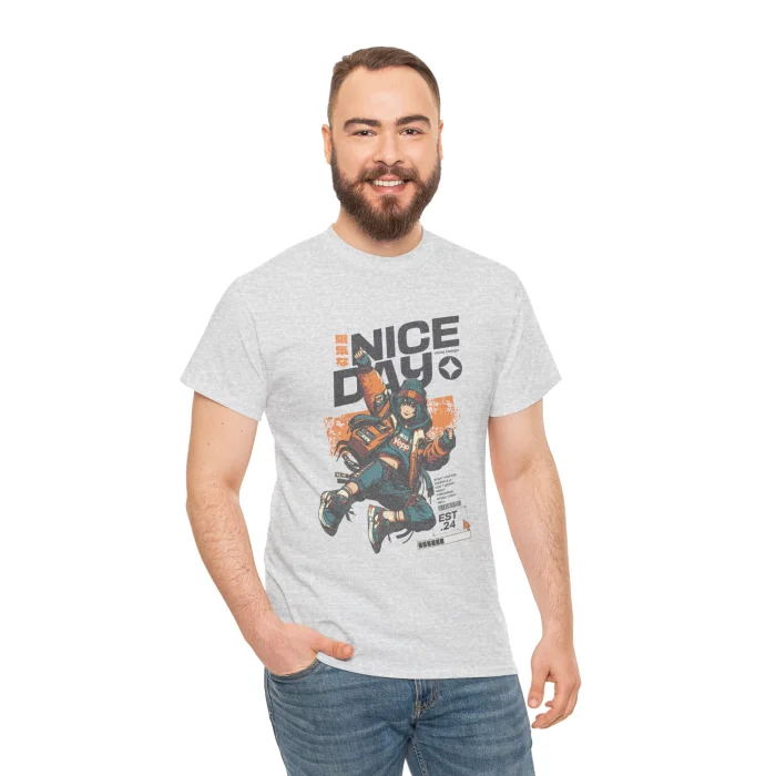 T-shirt z nadrukiem Nice Day