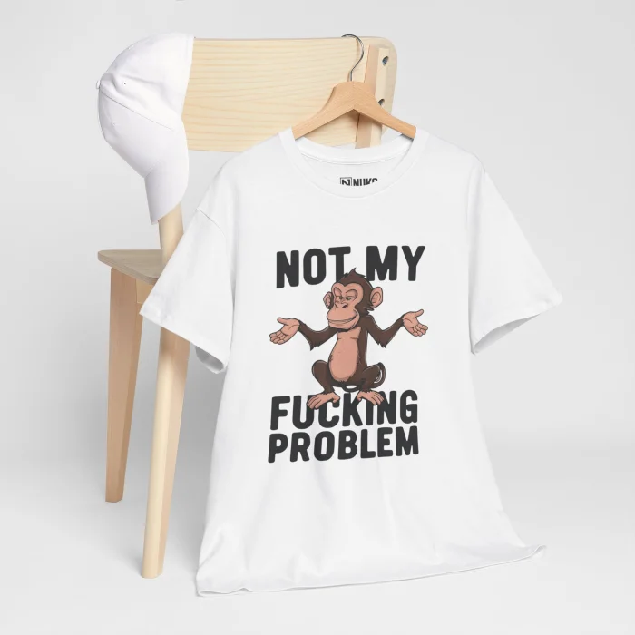 T-shirt z nadrukiem Not My Fucking Problem