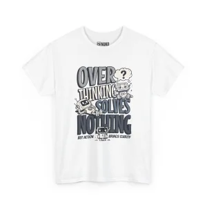 T-shirt z nadrukiem Overthinking