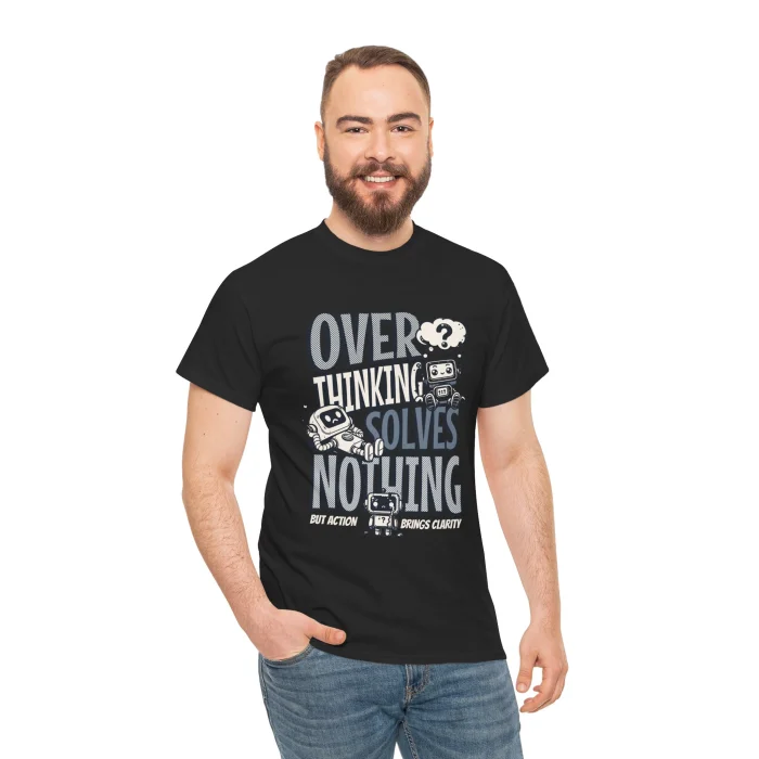 T-shirt z nadrukiem Overthinking