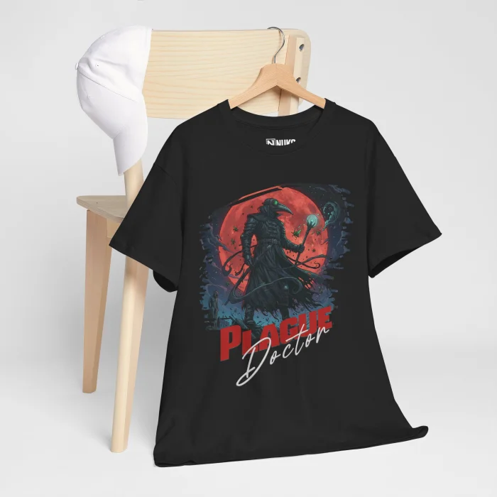 T-shirt z nadrukiem Plague Doctor