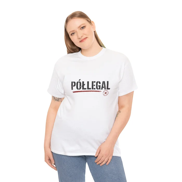 T-shirt z nadrukiem Półlegal