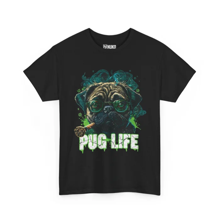 T-shirt z nadrukiem Pug Life