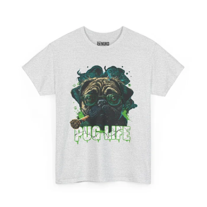 T-shirt z nadrukiem Pug Life