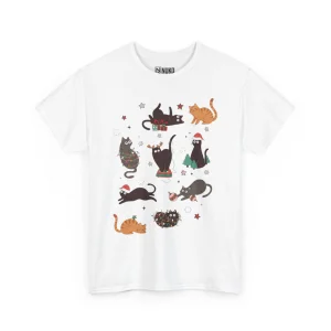 T-shirt z nadrukiem Świąteczne Koty ver 2