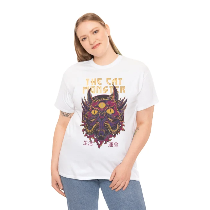 T-shirt z nadrukiem The Cat Monster