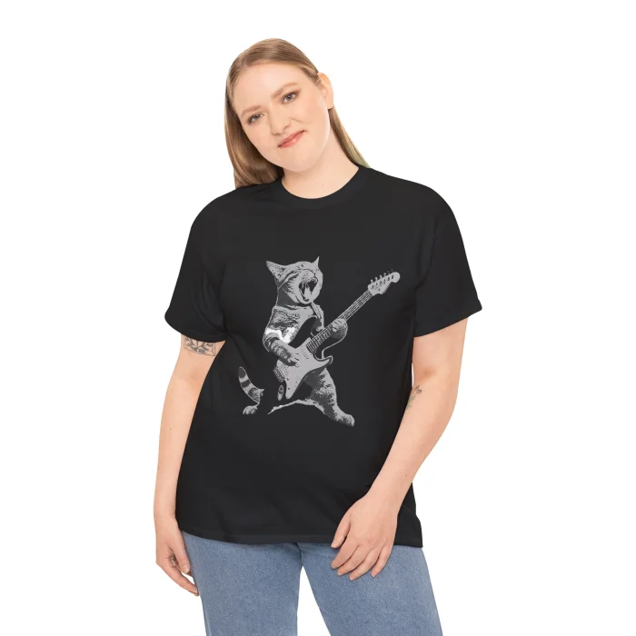 T-shirt z nadrukiem The Rock Cat