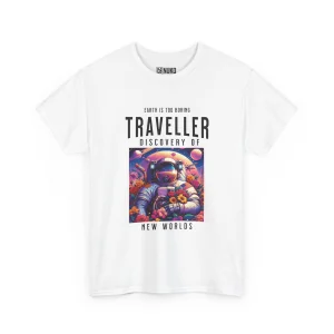 T-shirt z nadrukiem Traveller with Flowers
