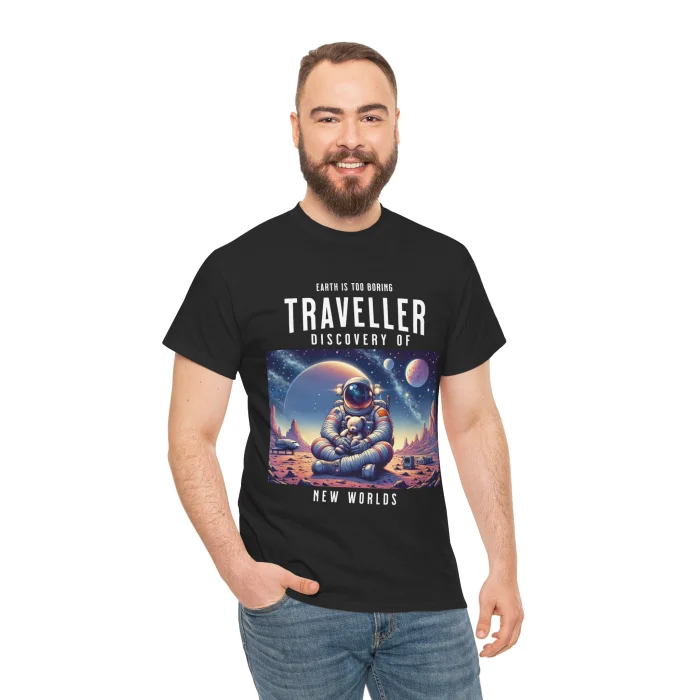 T-shirt z nadrukiem Traveller with Teddy