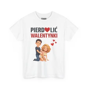 T-shirt z nadrukiem P*** Walentynki