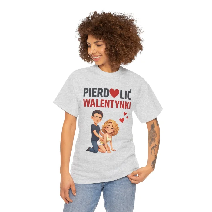T-shirt z nadrukiem P*** Walentynki