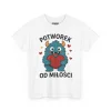 T-shirt z nadrukiem na Walentynki Potworek od Miłości