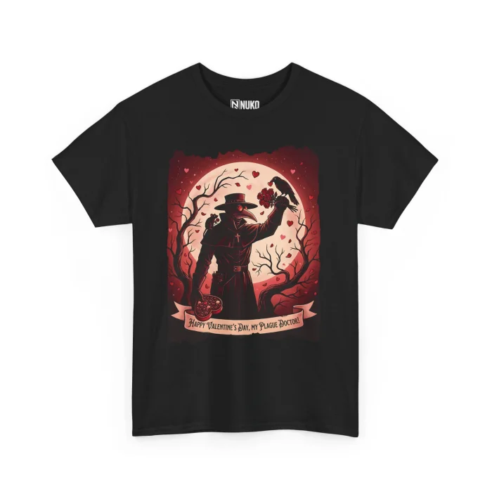 T-shirt z nadrukiem Walentynki u Doktora Plagi