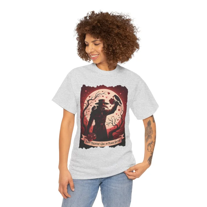 T-shirt z nadrukiem Walentynki u Doktora Plagi