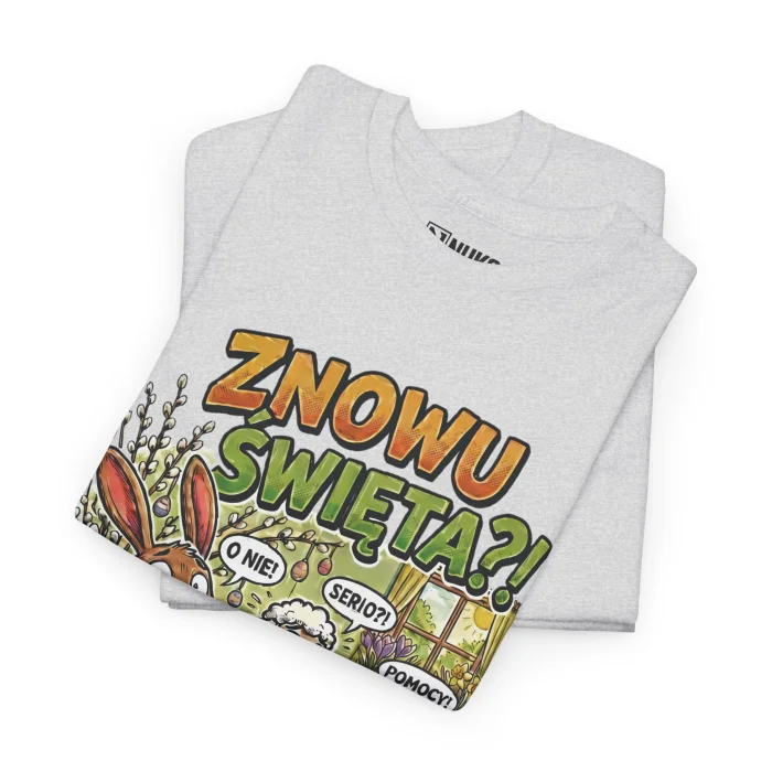 T-shirt z nadrukiem Znowu Święta?