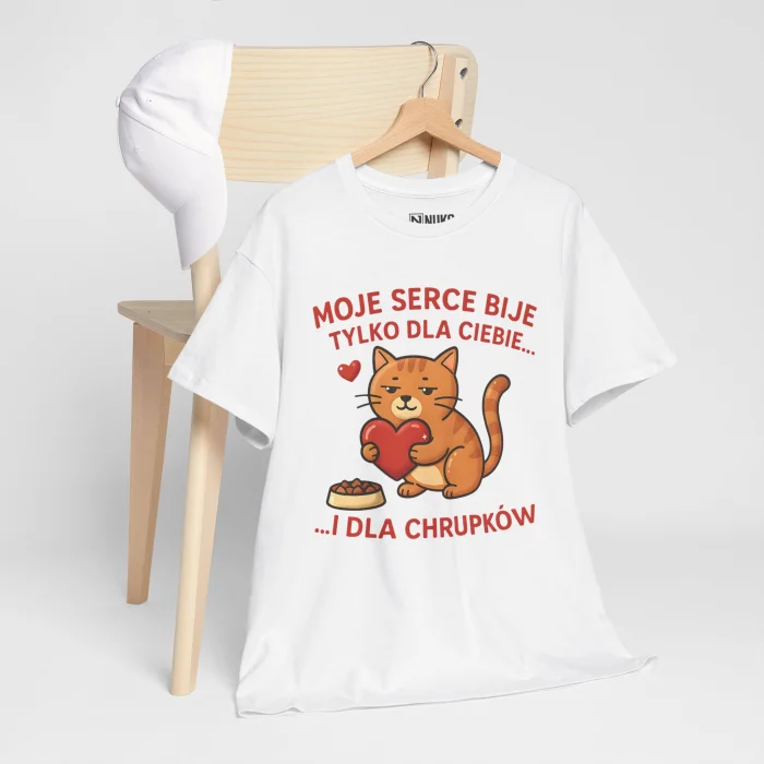 T-shirt z nadrukiem Serce dla Chrupków