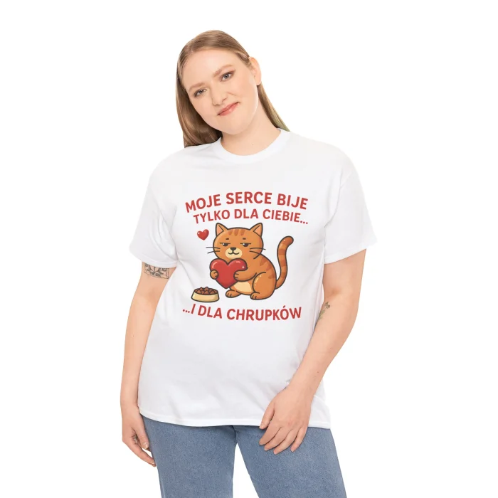 T-shirt z nadrukiem Serce dla Chrupków